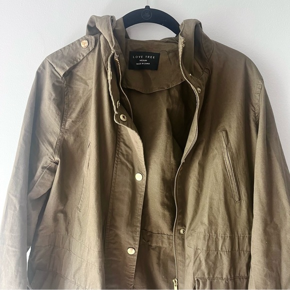 Love Tree Olive Army Green Jacket - Picture 2 of 5